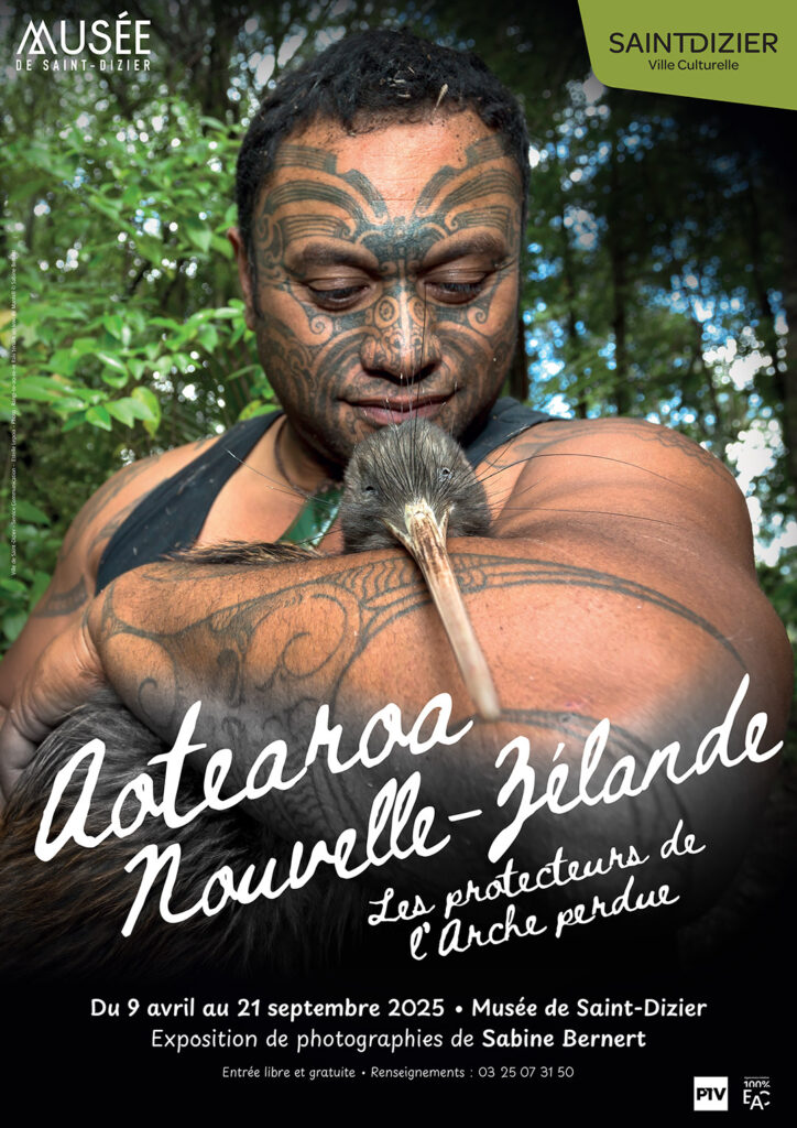 Exposition Aotearoa Nouvelle-Zélande au Musée de Saint-Dizier, du 9 avril au 21 septembre 2025, avec Sabine Bernert.